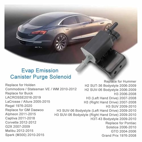 Solénoïde purge Evap stop fuite vide Buick Allure soupape pompe - 6