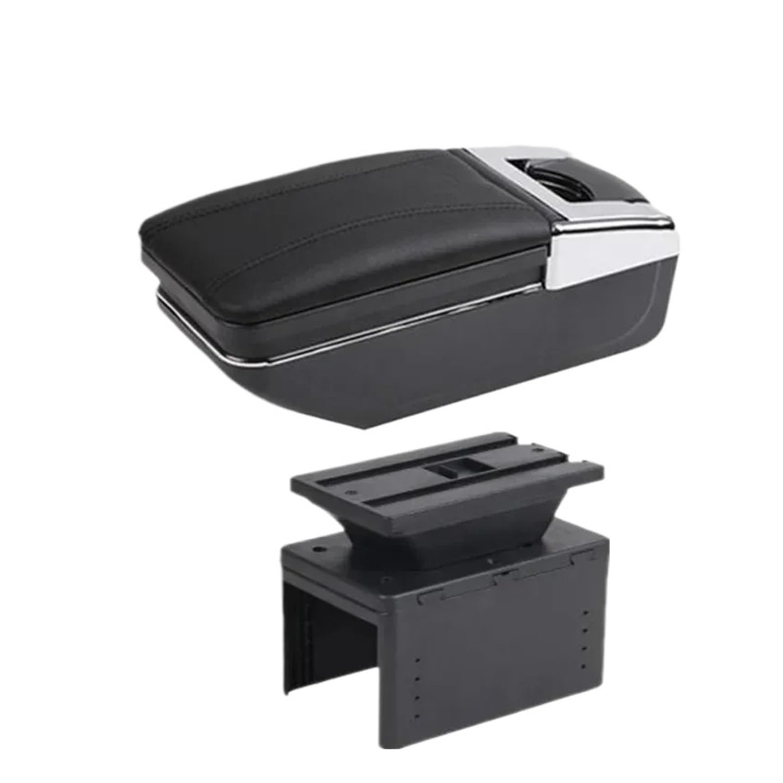 GBGWRMRYX Center Armrest Box For Vauxhall For Mokka X For Insignia Car Armrest Storage Box Centre Console Interior Replacement Accessories Arm Rest(A black line No USB)