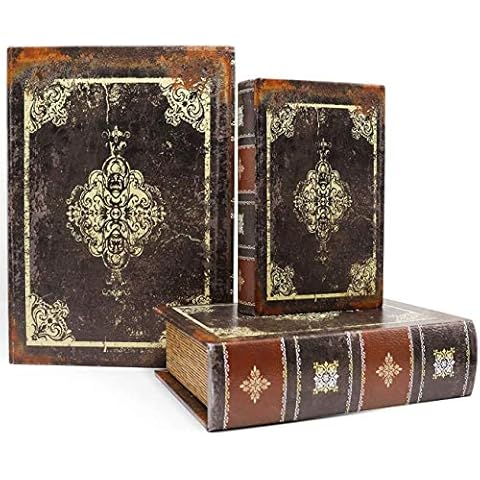 Jolitac Antique Style Decorative Book Boxes Cover