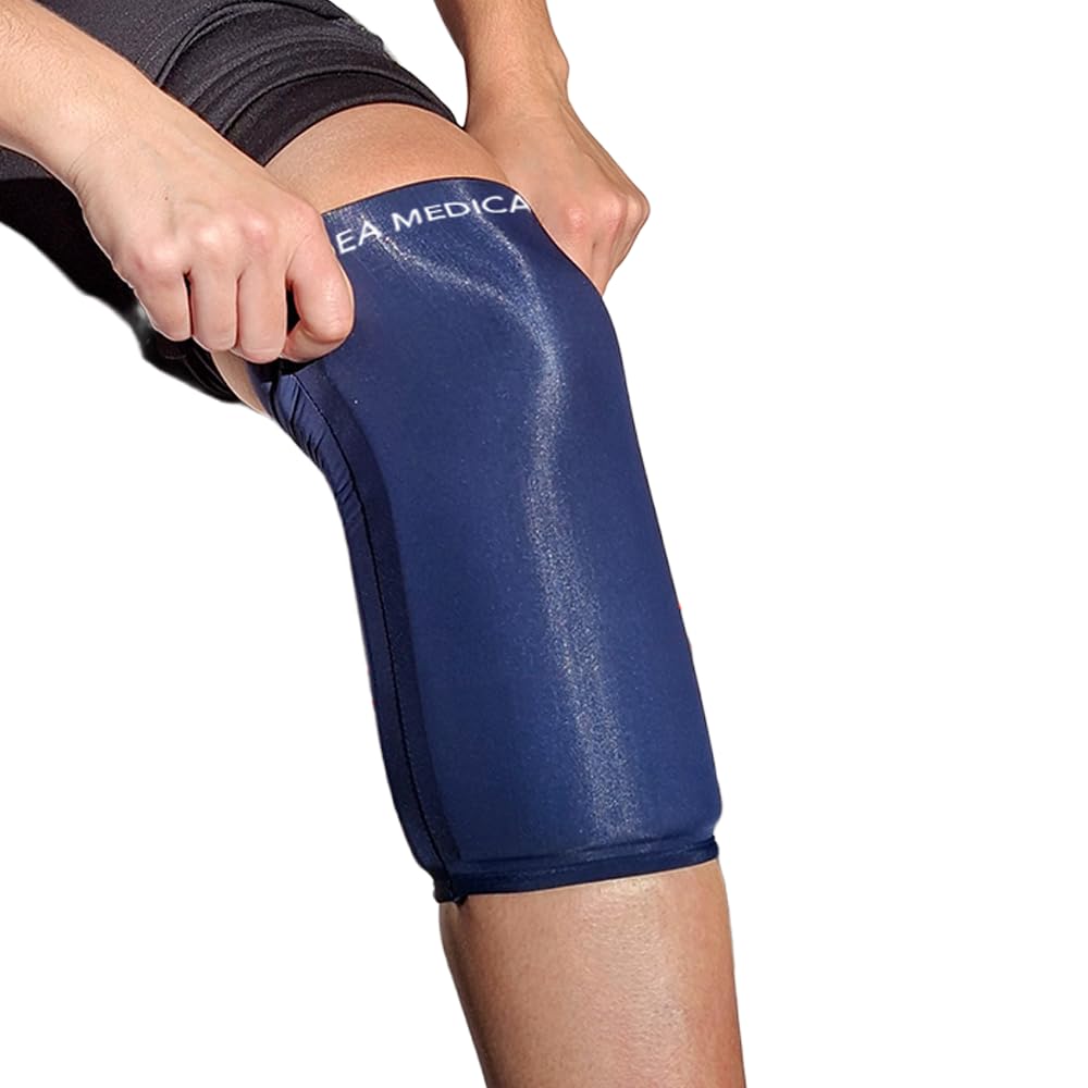 IEA Medical Kühlmanschette Ellbogen & Knie Größe M – 360° Gel-Sleeve zur Kältetherapie – kühlende Bandage für Knie, Ellenbogen, Sprunggelenk, Wade & Arm – wiederverwendbar, dehnbar, rutscharm