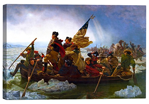 Eliteart- Washington Crossing The Delaware By Emanuel Gottlieb Leutze Oil Painting Reproduction Giclee Wall Art Canvas Prints #TOP17