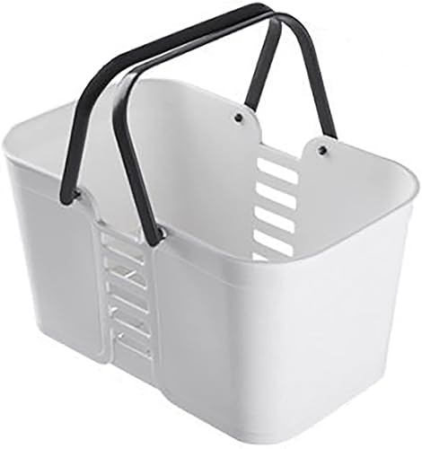 Cesta de lavandería portátil para ducha, bolsa de almacenamiento de plástico con asa, bolsa de lavado, caja de almacenamiento para baño, dormitorio,