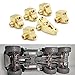RCLions Heavy Duty 67g Brass Front Rear Axle Lower Shock Mount for TRX6 6X6 1/10 RC Car Upgrades Accessories