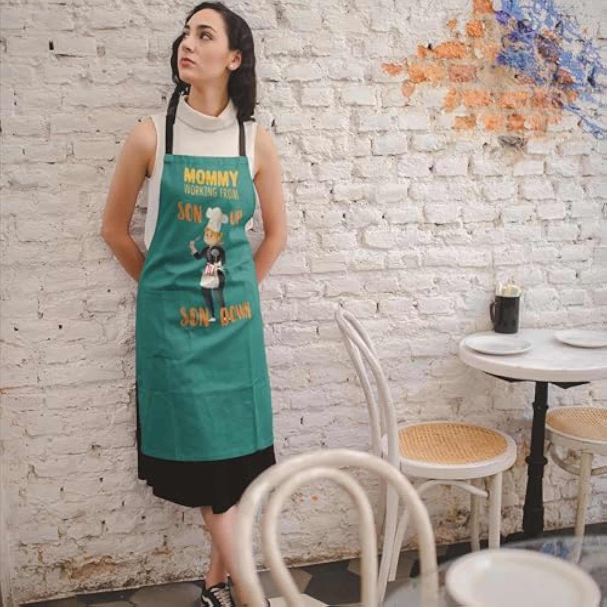 Adjustable Canvas Apron, Kitchen Gift for Mothers