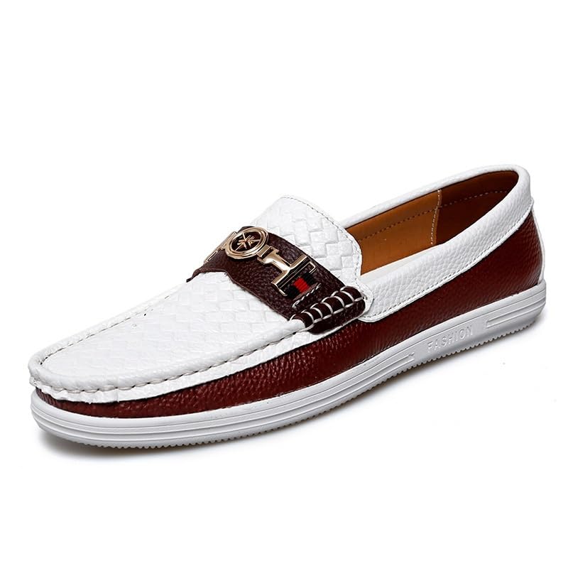 Men's Casual Leather Dress Shoes Business Formal Slip On Oxfords Shoes for Men