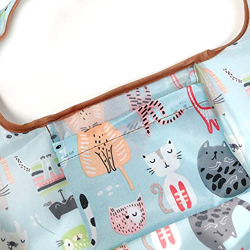 Bolsa de comestibles reusable grande Allydrew de diseño unisex 5