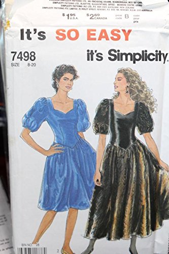 Robes ajustées sans défaut morphologique via le patron Simplicity 7498