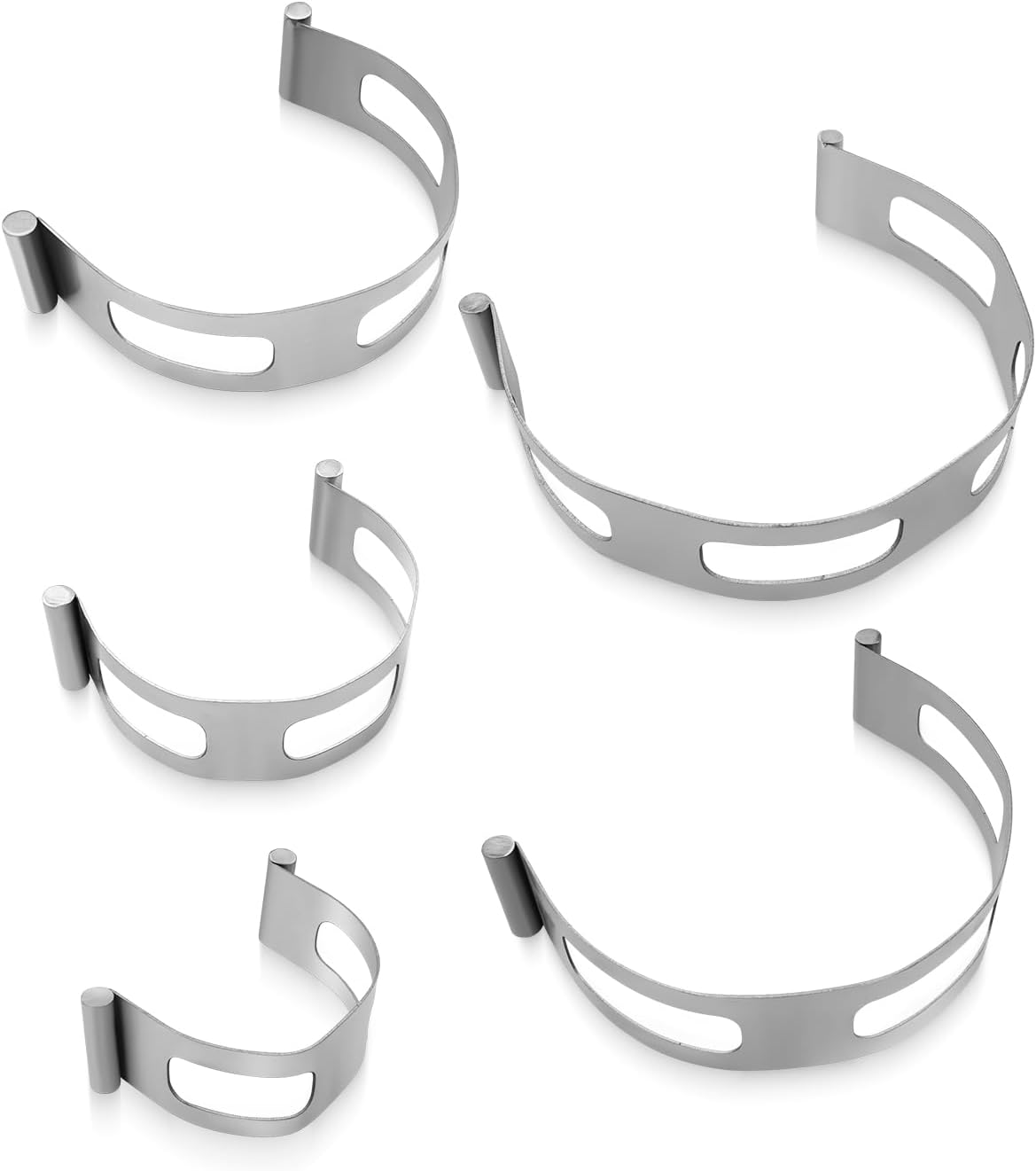 5 Pcs 2" 2.5" 3" 3.5" 4" Exhaust Clamp Stainless Steel, Exhaust Tacking Band Clamp for Welding Fabrication