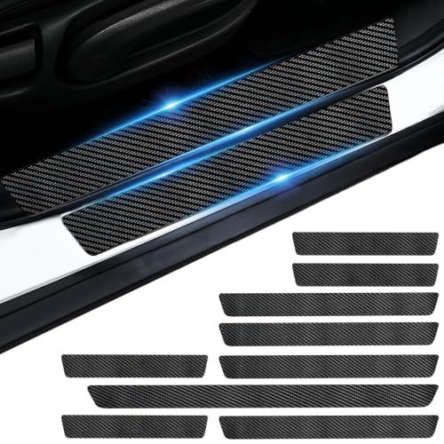 Film umbral efecto carbono compatible con Dacia Lodgy, protector de acceso duradero 2