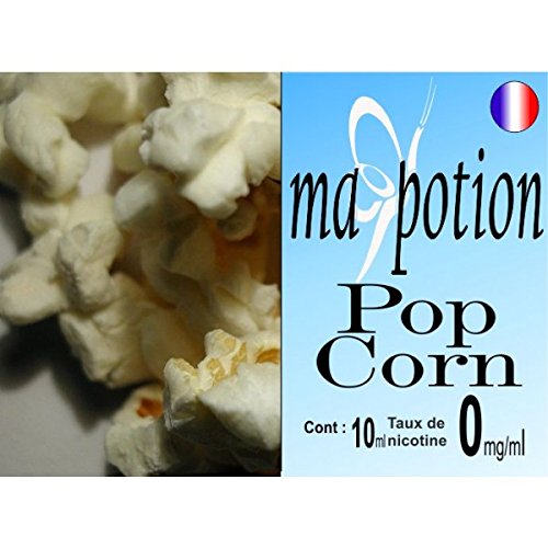 MA POTION - E-Liquide Saveur Pop Corn, Eliquide Français Ma Potion, recharge liquide pour cigarette électronique. Sans nicotine ni tabac