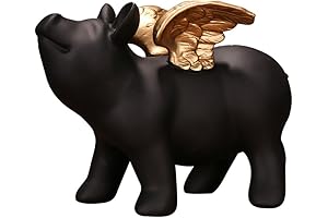 Alluring Black & Gold Cuddly Skull Piggy Bank: A Bewitching Stash for Your Treasure