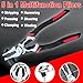 6 in 1 Electrician Pliers with Wire Tester – Heavy Duty Lineman Pliers for Cutting, Stripping, Crimping, Hammering & Gripping - Multifunctional Wire Tool for Professionals & DIY
