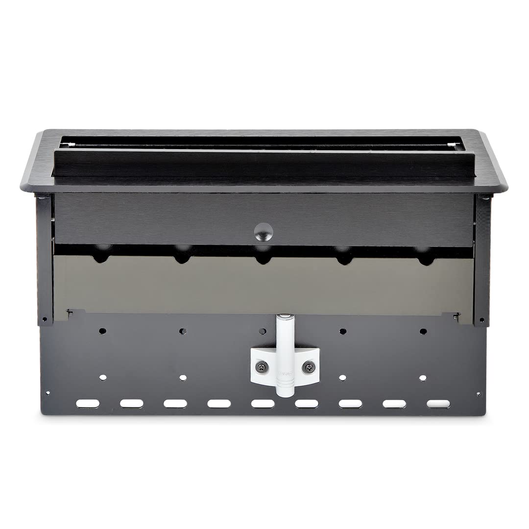 StarTech.com Box a doppio Modulo per Connettività sala Riunioni con gestione Cavi - moduli di Alimentazioni , Ricarica , A/V e Dock per PC Portatili | Due moduli di connettivita personalizzabili, Ideale per sale conferenze