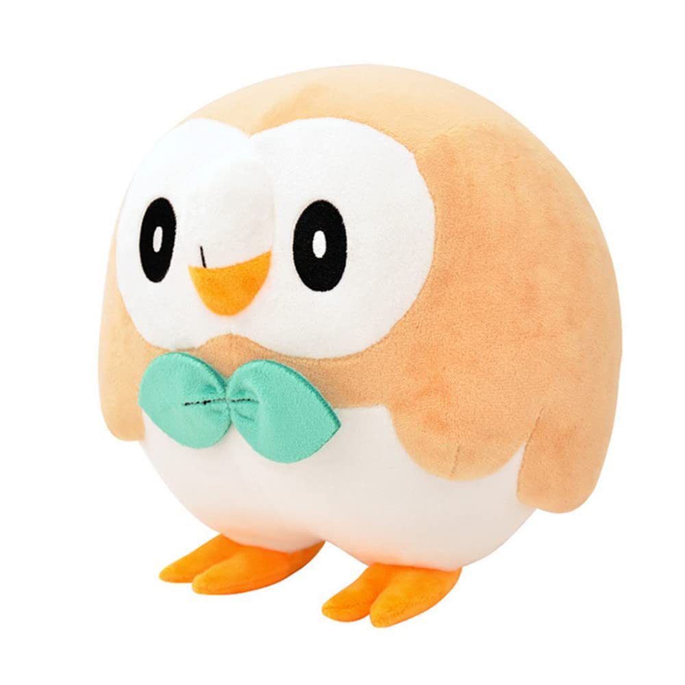 xiaoxiaokeai 25cm Original Rowlet Plush Toy Stuffed Toys Doll Doll A Birthday Present for a Child