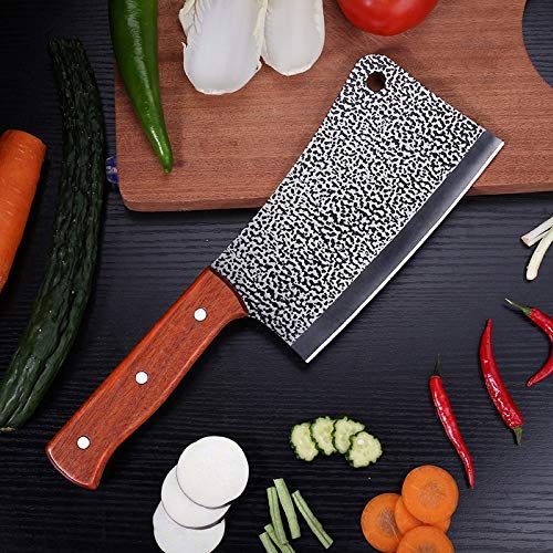 meat cleaver, Heavy-duty bone cutter, stainless steel bone cutter, saving Wooden Handle Chinese