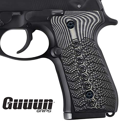 Guuun Beretta 92fs Grips G10 Slim Mechanical Texture Full Size M9 92A1 96A1 92 INOX Grip