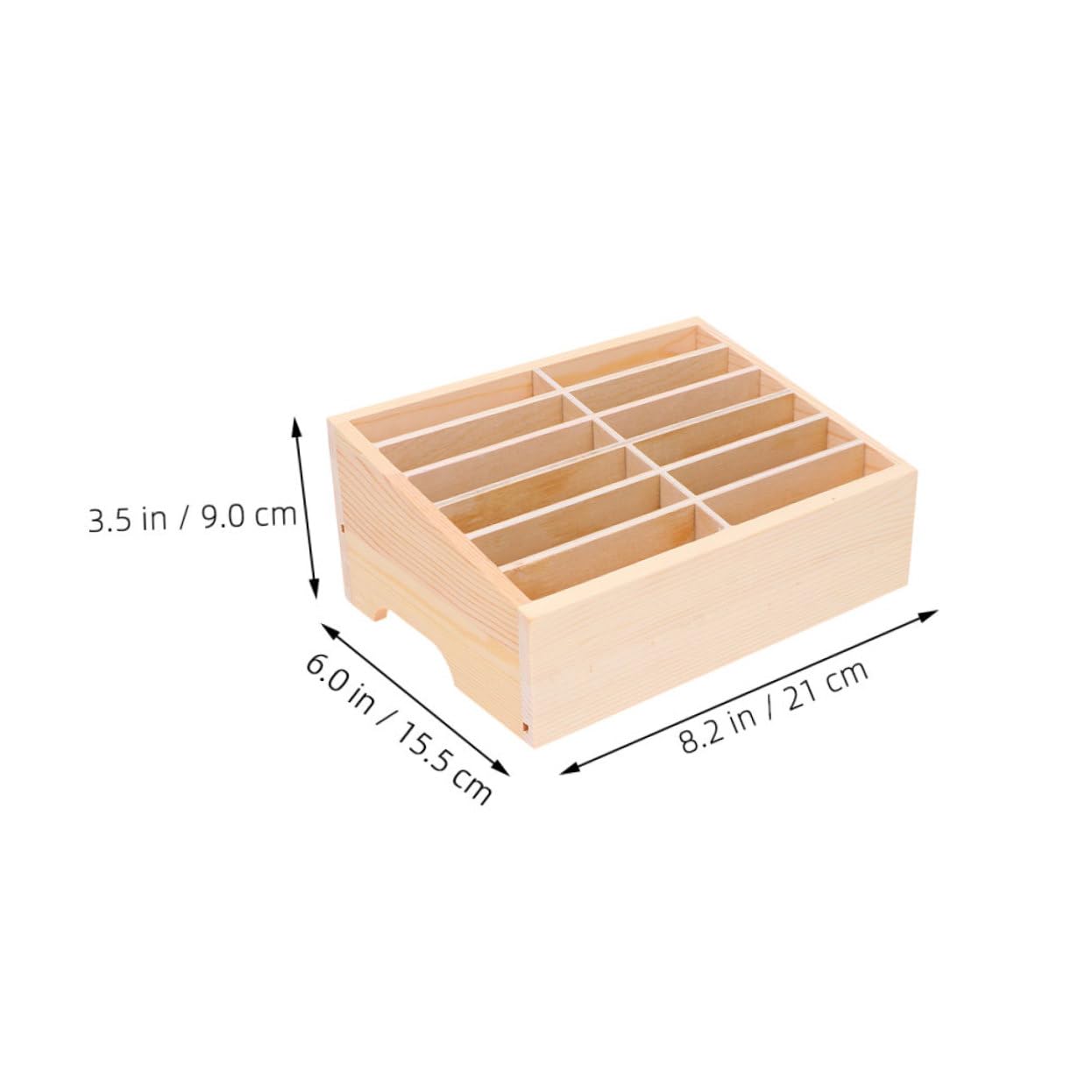2 Pezzi Organizer Scrivania in con Scomparti Multipli Scatola Cellulare per Aula e Ufficio Supporto Versatile per Telefoni Penne e Piccoli Oggetti