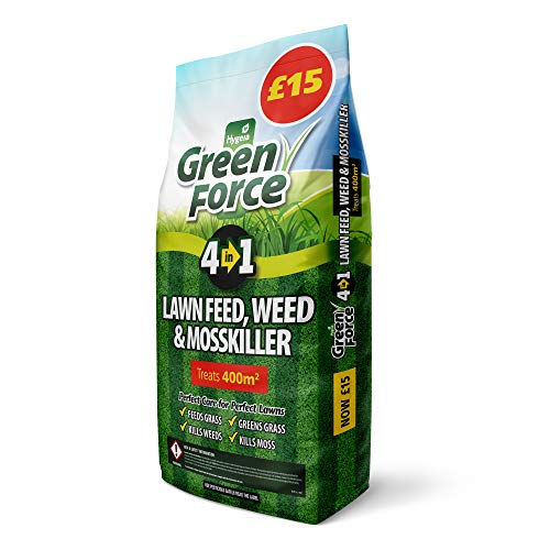 Greenforce G21086 Green Force Lawn Feed Weed Moss Killer 400m2 Fertilizer Grey 30.0 cm*21.0 cm*11.0 cm