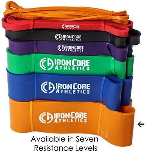 Iron Core Athletics 41" Loop Pull Up Bands - #7 Orange 3 1/4" wide (10 - 35lb) #7 Orange - 70 - 180lb