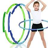 YongnKids Kids Hula Toys Rings,Adjustable Weight & Size Plastic Hoop Rings Detachable Sports Toys...