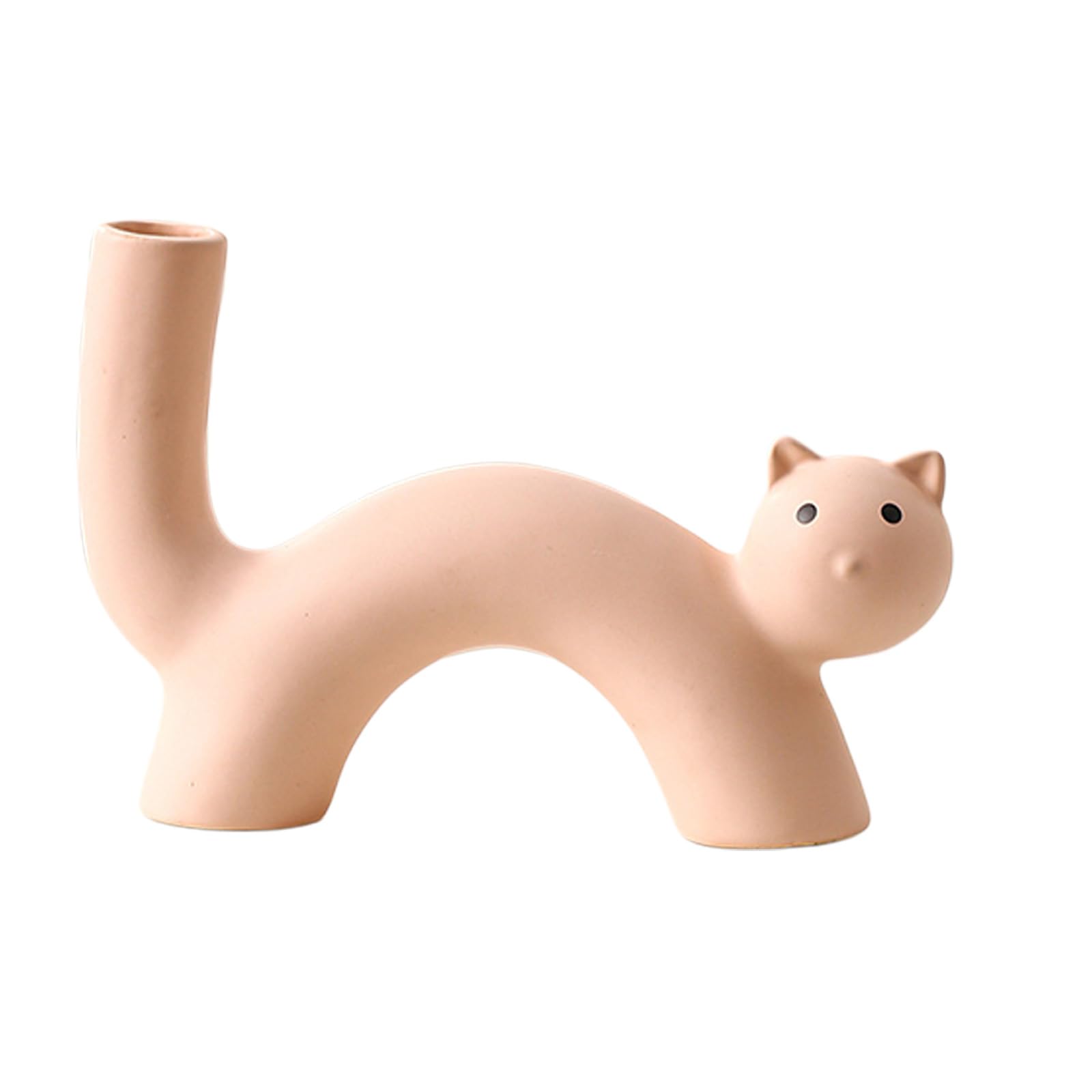 Cats Decors Decorative Flower Vases Vase Table Centerpieces Ceramic Buds Vase for Home Decors Cats Lovers Ceramic Buds Vases
