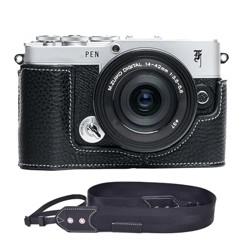 [�b�_�C�[�T��] TP Original Olympus PEN E-P7 EP7 ��p �n���h���C�h+R�J�����X�g���b�v �{�v �{�f�B�P�[�X �n�[�t�J�����P�[�X �o�b�O �J�o�[ �d�r�����֗� ��ʊJ�� ���� ��p�Ή��J�����J�o�[ (�u���b�N)