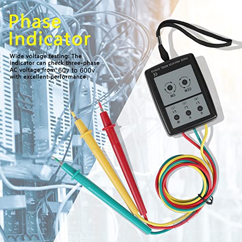 Indicateur de rotation de phase 200v 480v pour résoudre les pannes