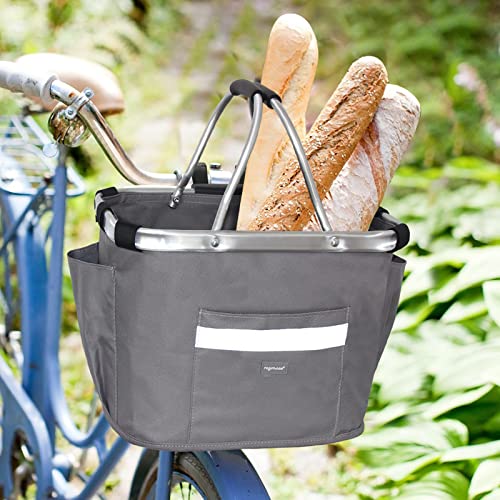 image for RAYMACE Detachable Bike Basket Bicycle Handlebar Basket for Pet,Picnic