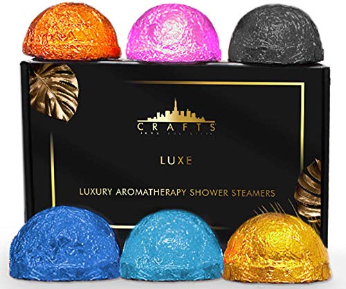 Luxury Shower Steamers Aromatherapy Gift Set -Handmade USA- Essential Oil Shower Bath Bombs for Women- Shower Fizzies - Steam Shower Scents - Shower Vapor Tablets -Pods- Shower Melts- Tabs - Soothers