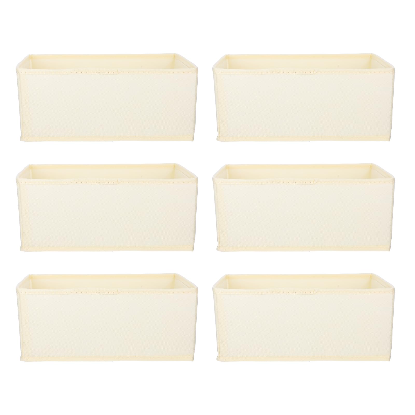 Organizzatore Intimo Cassetto 6 Pezzi Beige per Armadio