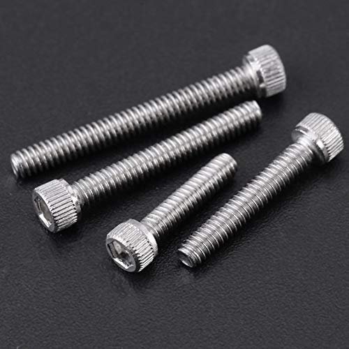 Zoll Schrauben Sortiment, 150 Stücke Zoll Schrauben Set, #2-56 UNC Gewinde 9 Länge Zollschrauben Sortiment(1/8/5/32 3/16/1/4/5/16/3/8/1/2 /5/8/3/4/1) Metall Schrauben Muttern Kit mit Box