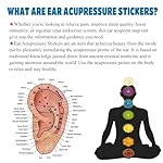 Ear Seeds Acupuncture Kit - 100 Pieces - Acupressure with Ears Seed, with Bonus Free Chart and Brass Acupressure Probe - for Balance & Wellness (Gold-100pcs) - Image 2