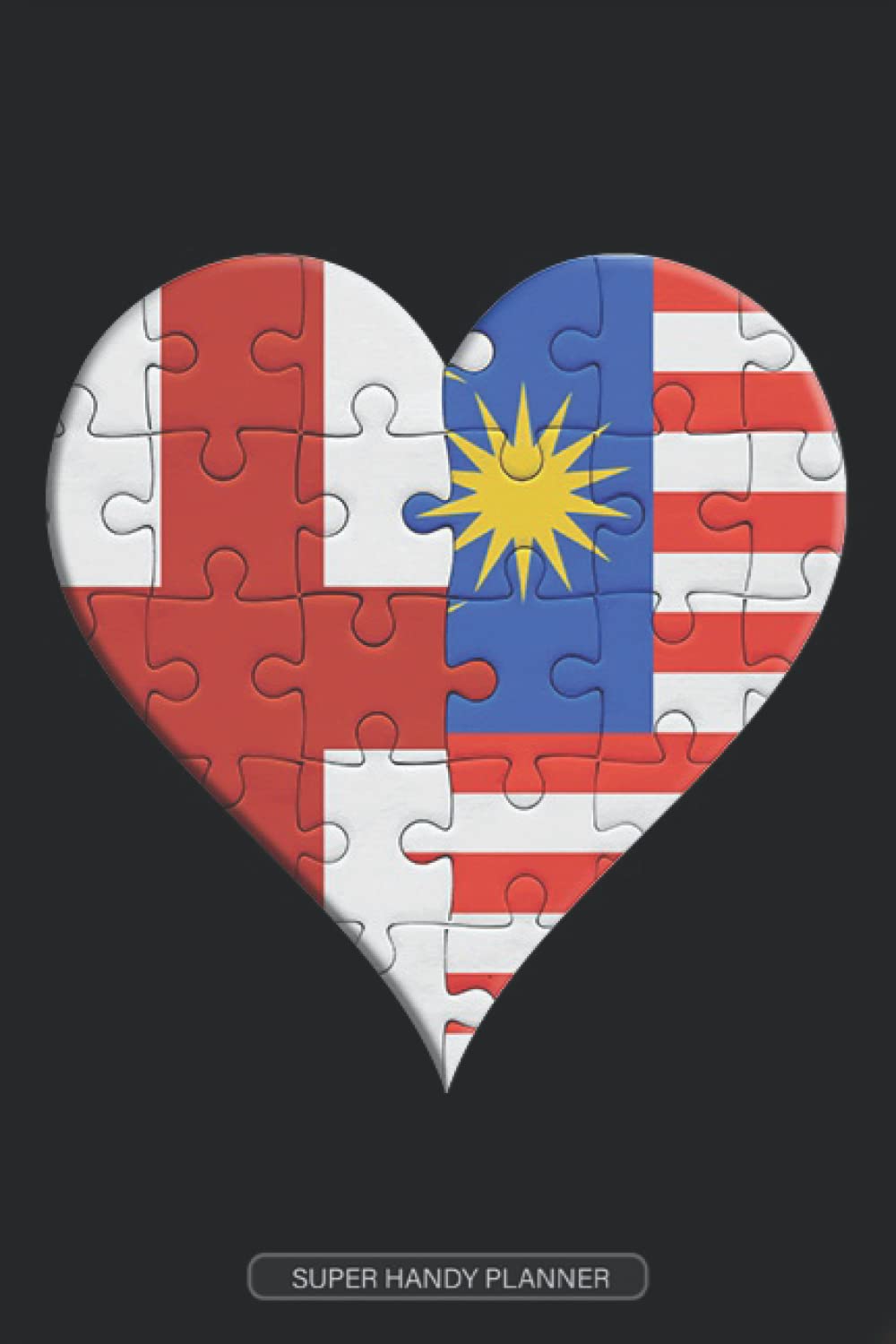 Planner: English Malaysian Flag United Heart Jigsaw Puzzle Flags Of England Malaysia