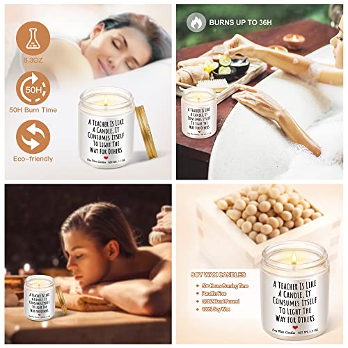 Teacher Gifts Thank You Gifts Basket For Women Teacher Appreciation Gifts Sets From Student Best Teacher Gifts Big Heart Pink Coffee Mug Graduation Gifts Cups Keychain Candle Gifts For Teachers Women #TOP4