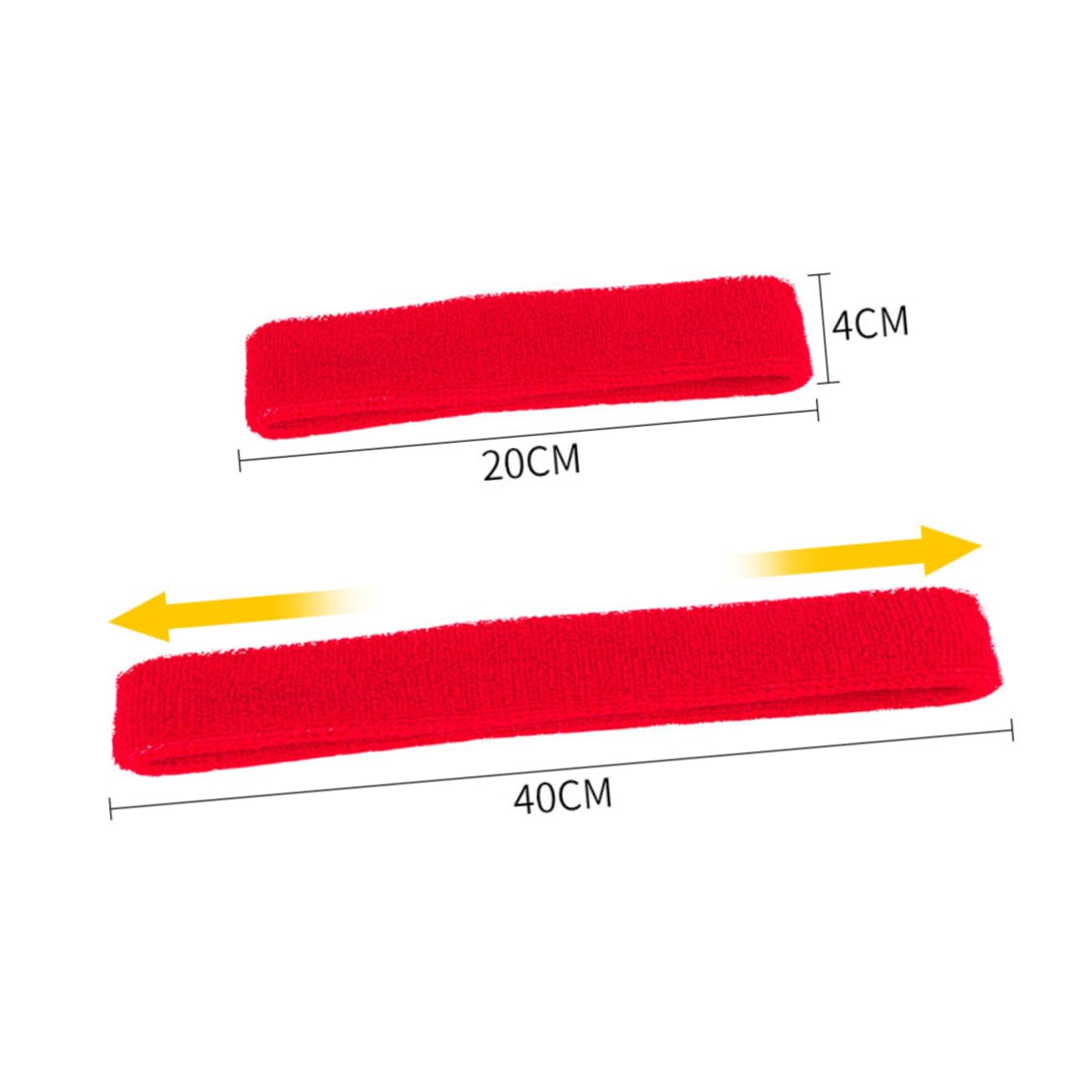 KOMBIUDA 12pezzi Fasce Sportive Traspiranti e Assorbenti Per Sudore Fascia Elastico Antiscivolo Per Yoga e Corsa All Aperto Casual
