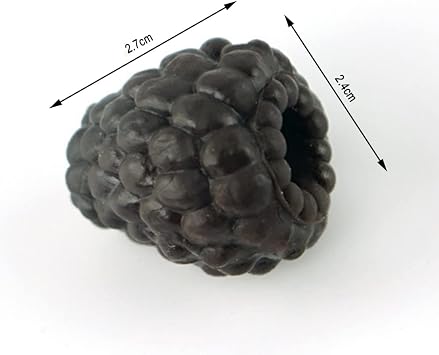 Artificial Fruit Decor, 30 Pieces Artificial Raspberries Fake Raspberries Lifelike Black Red Realistic Raspberries for Home Kitchen Dining Table Decoration Photography Props