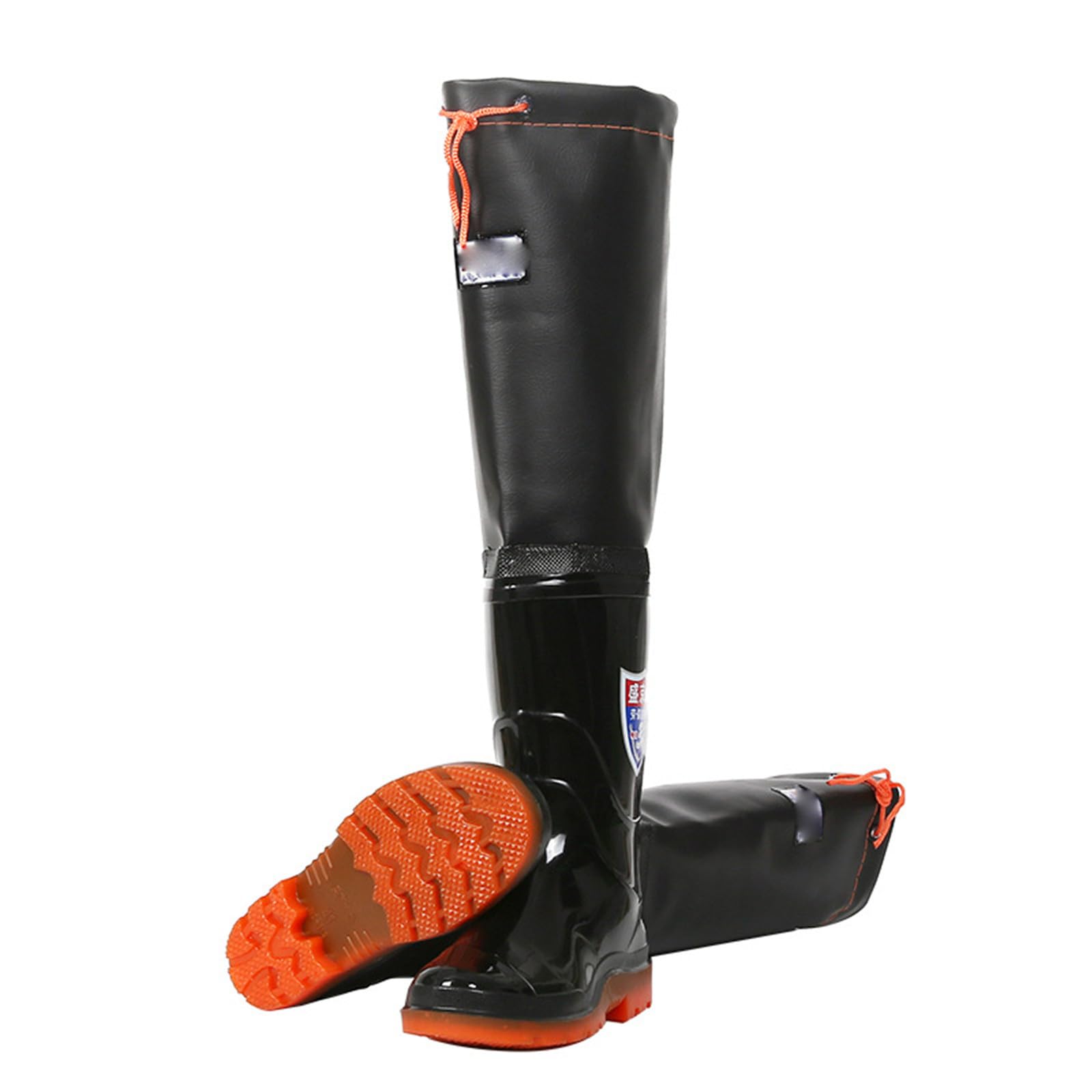 Botas Lluvia Altas PVC 100% Impermeables, Zapatos Pesca Antideslizantes, Botas Agua Ultraligeras Y Transpirables, Botas Barro para Vadear, Pesca con Mosca, Caza, Trabajo con Barro
