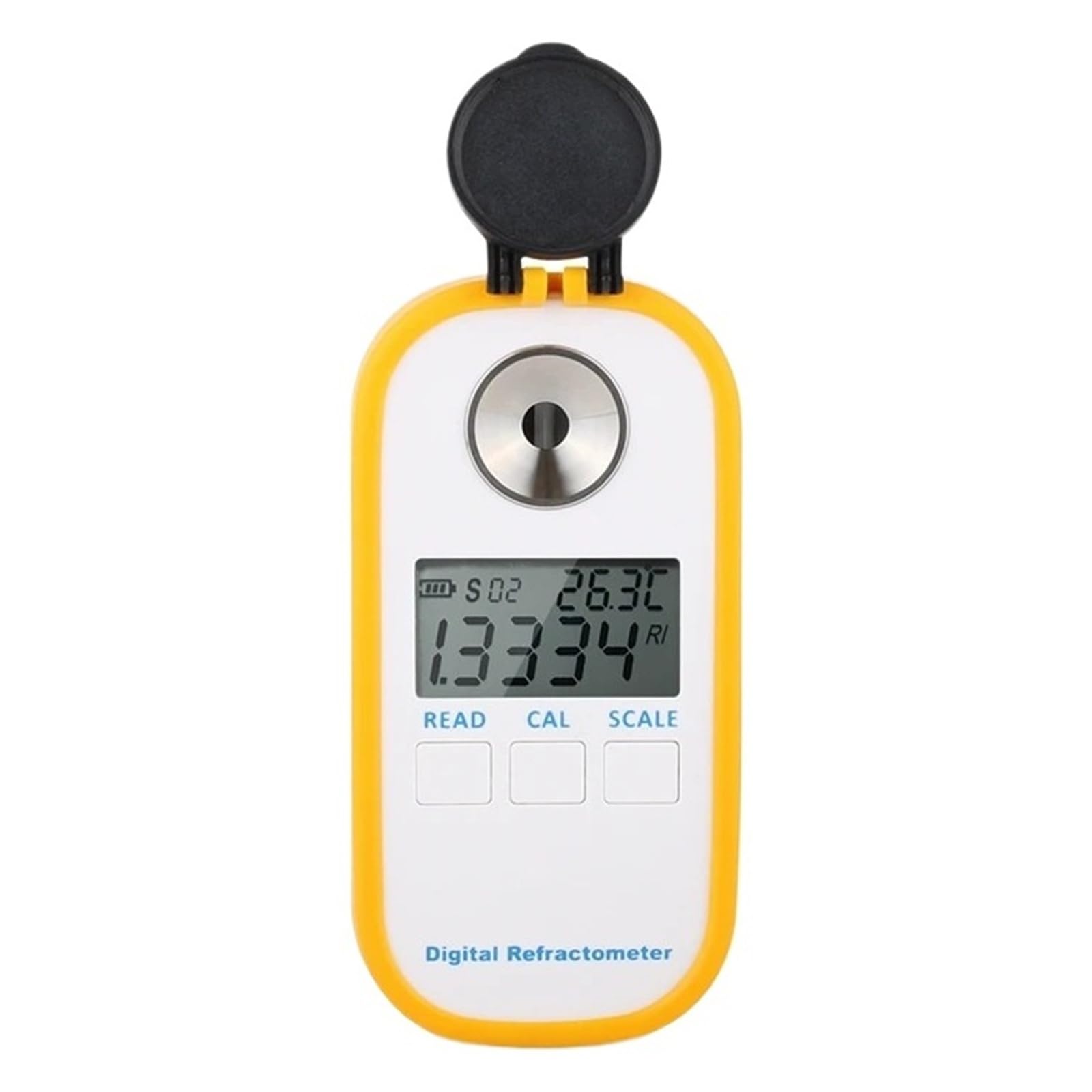 Rifrattometro digitale for birra, doppia scala - Idrometro specifico 1.000-1.130 Brix 0-50% Misuratore di alcol for vino mosto di birra SG per il test dei contenuti