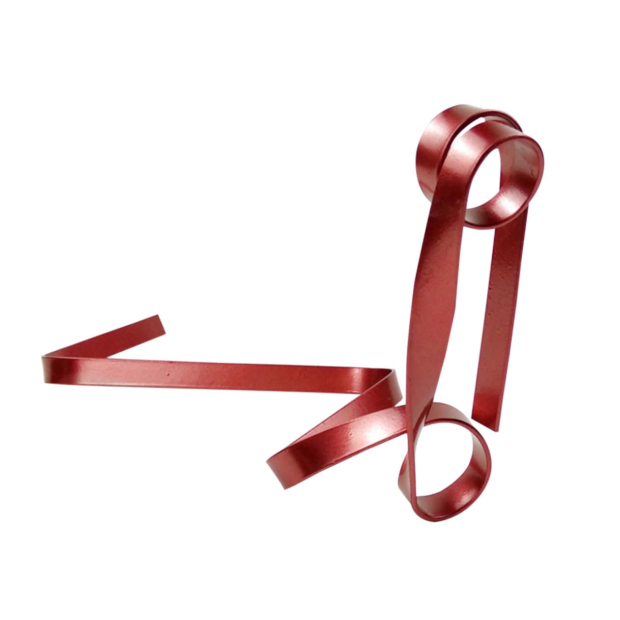 Casier à vin suspendu ruban rouge idée cadeau originale