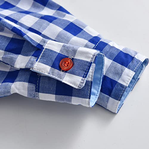 Toddler Girls Boys Buffalo Plaid Shirt Jacket Button Down Flannel Thick Shirt Fall Winter Coat Long Sleeve Jacket Tops3