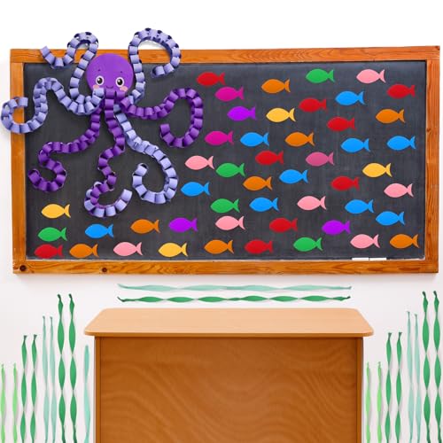 Mooliwe 607 Pcs Sea Animal Bulletin Board Summer Classroom Decorations