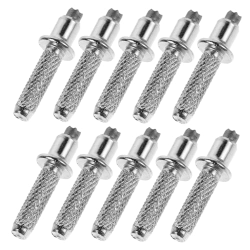 Yardwe 10pcs Metal Trekking Pole Tips Tungsten Steel Hiking Stick Tips Walking Canes Accessories for Mountaineering Ski Walking Poles