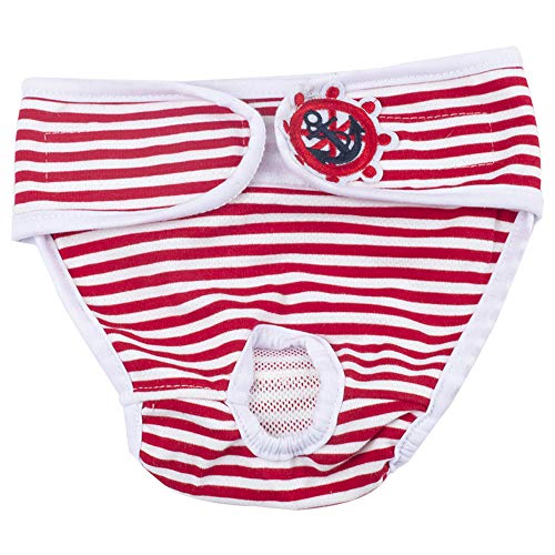 Chdhaltd Pet Short Sanitary Physiological Underwear Pants For Female Male Dog Briefs Nappy Menstruation Diaper(Red S) #TOP14