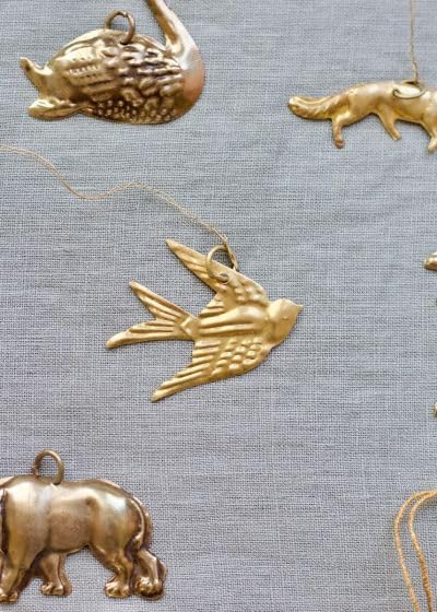 Ex-voto Oiseau En Laiton Fait Main - Hirondelle 4x5 Cm - Décoration Murale Style Antique - Symbole De Liberté
