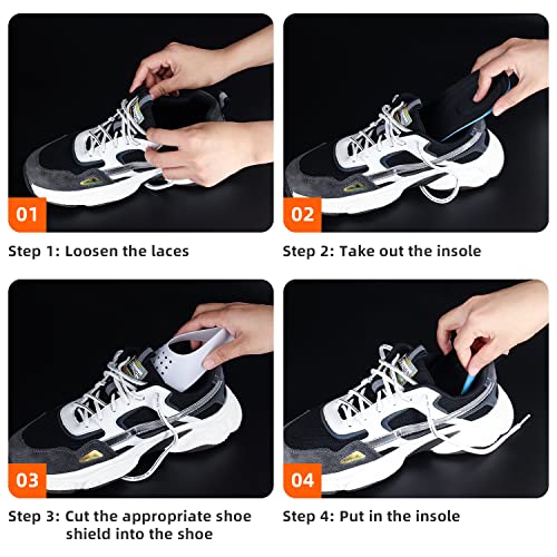 Aduksa 2 Pairs Crease Protectors,Sneaker Shoes Protectors, Crease Guards To Hold The Shape Of The Shoe,Prevent Shoes Crease Indentation, Anti Crease Shoes Protectors For Men's 7.5-12 #TOP6