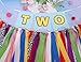 Toy 1st Birthday High Chair Banner - Western Cowboy Fabric Wreath, For Both Boys And Girls, Western Cowboy Theme 2nd Birthday Party Decoration, Baby Boy Photo Prop (2nd Banner)