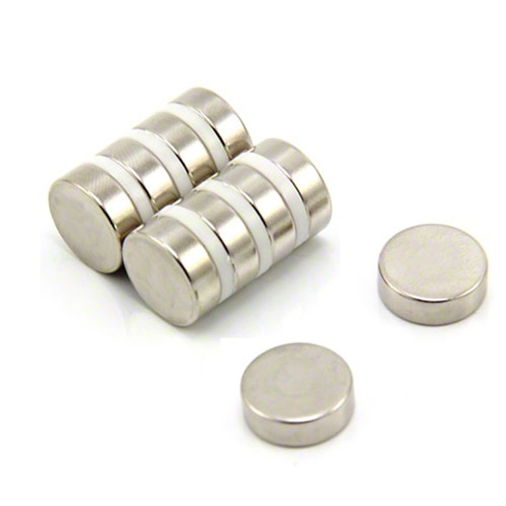 N42 Magnete Neodimio Per Arti, Mestieri, Produzione Di Modelli, Fai -Da -Te, Hobby, Ufficio E Casa - 15mm Dia x 5mm Di Spessore - 5,4kg Di Tiro - Pacchetto Di 200