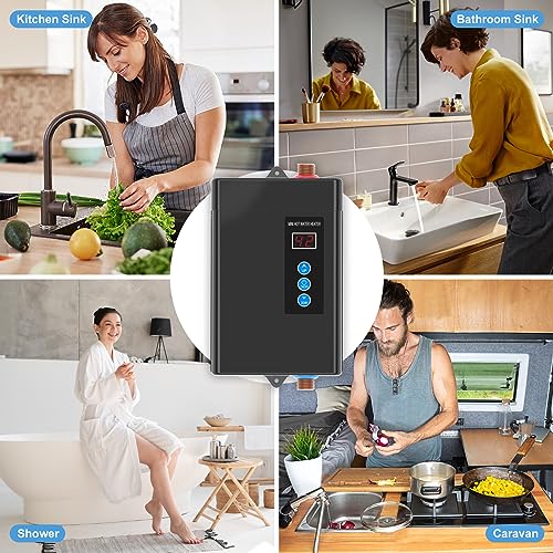 Jhivegym 3000W Electric Tankless Water Heater,Instant Hot Water Heater On Demand Water Heater Under Sink With Remote Control,110V Digital Display On Demand Hot Water Heater thumb #4