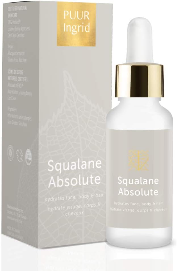 Squalane Absolute - EWG VERIFIED, for Skin Texture, Tone, and Youthful Radiance, 30ml/1oz