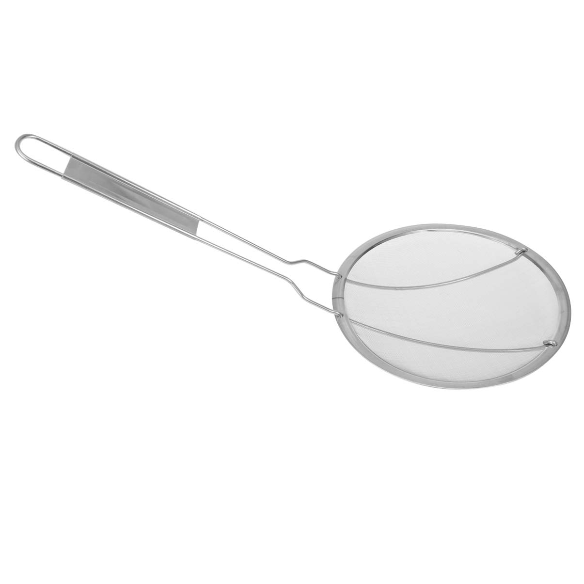 Colador de fregadero Colador de acero inoxidable Colador de malla fina, colador de acero inoxidable Cucharón de espumadera Cocina para el hogar Fideos Colador de papas fritas con mango resistente Co